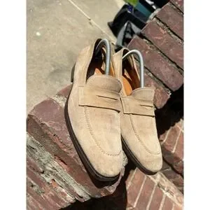 Reiss | Shoes | Mens Reiss Cooper Suede Loafer 9 Beige  display picture 1